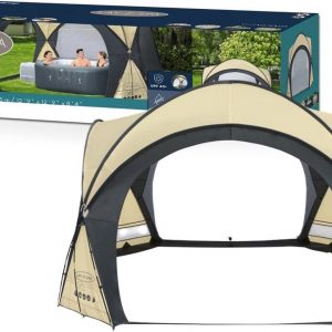Bestway Lay-Z-Spa - zwembad overkapping - 390x390x255 cm - pool dome - beige