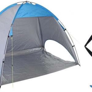 Probeach Strandtent 220x120x115 cm blauw en grijs