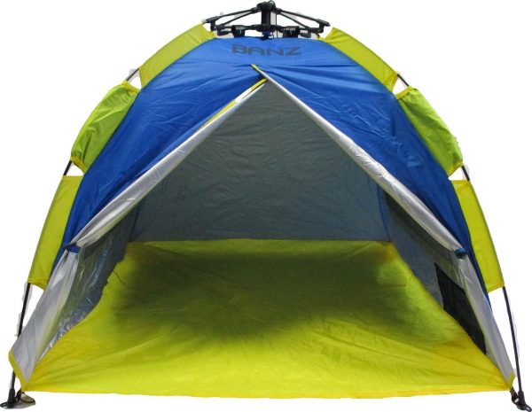Banz - UV Shelter - UPF50+ Strandtent - Klein - Blauw/geel - maat Onesize