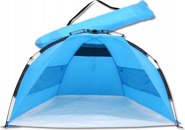 LAMEX - Tent Camping / Strandtent 220x125x120cm - UV30+ / Blauw